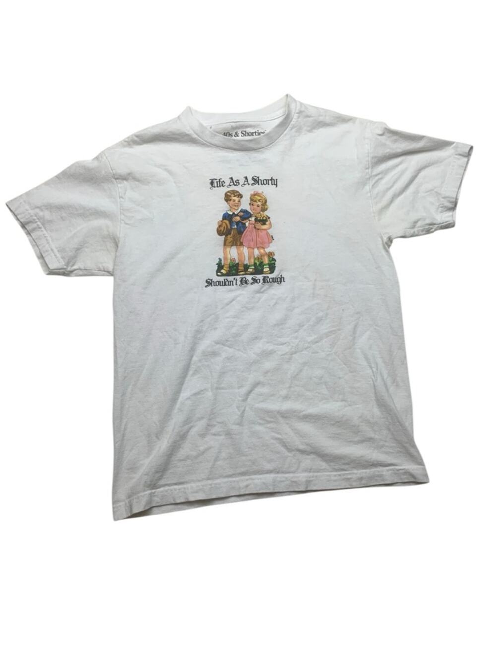 Zumiez 40s & shorties unisex size medium White Tee classic funny Retro Graphic